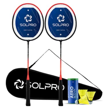 SOLPRO Vortek 3000 Badminton Racket Set